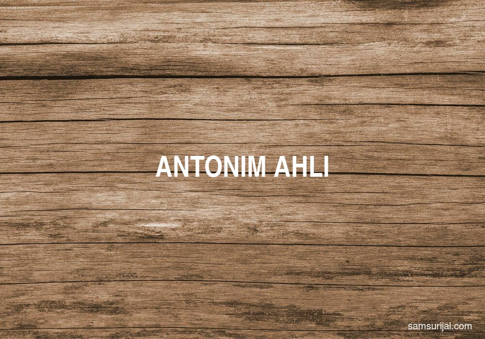 Antonim Ahli