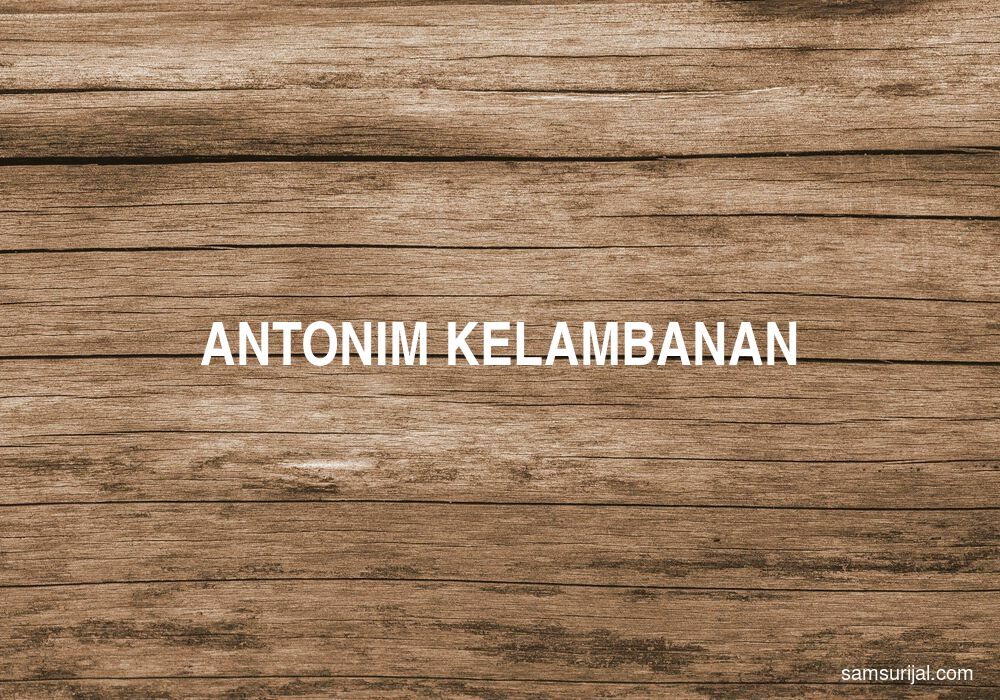 Antonim Kelambanan