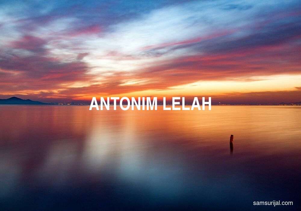 Antonim Lelah