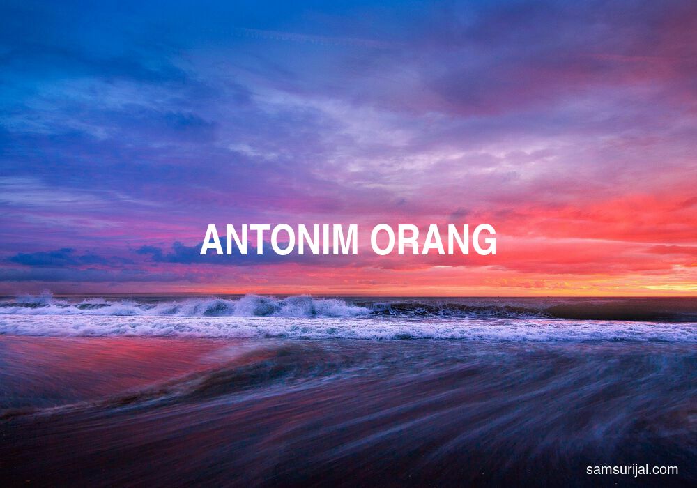 Antonim Orang