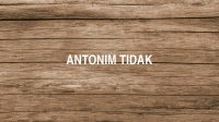 Antonim Tidak