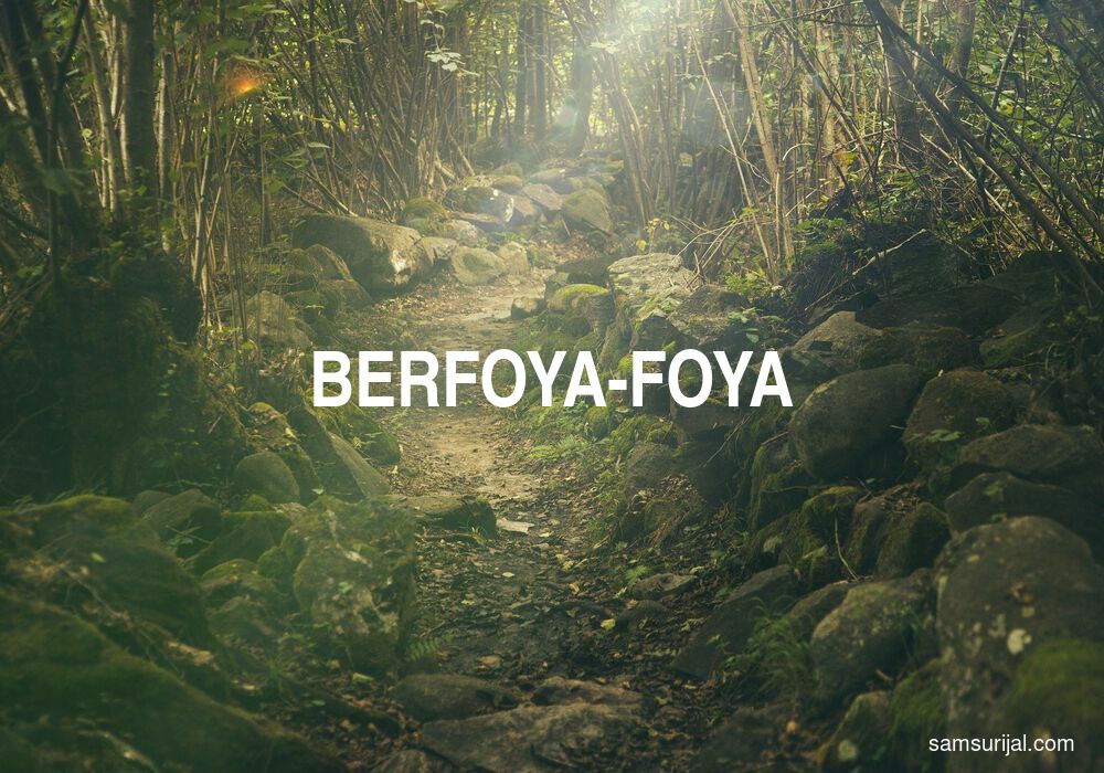 Arti Berfoya Foya