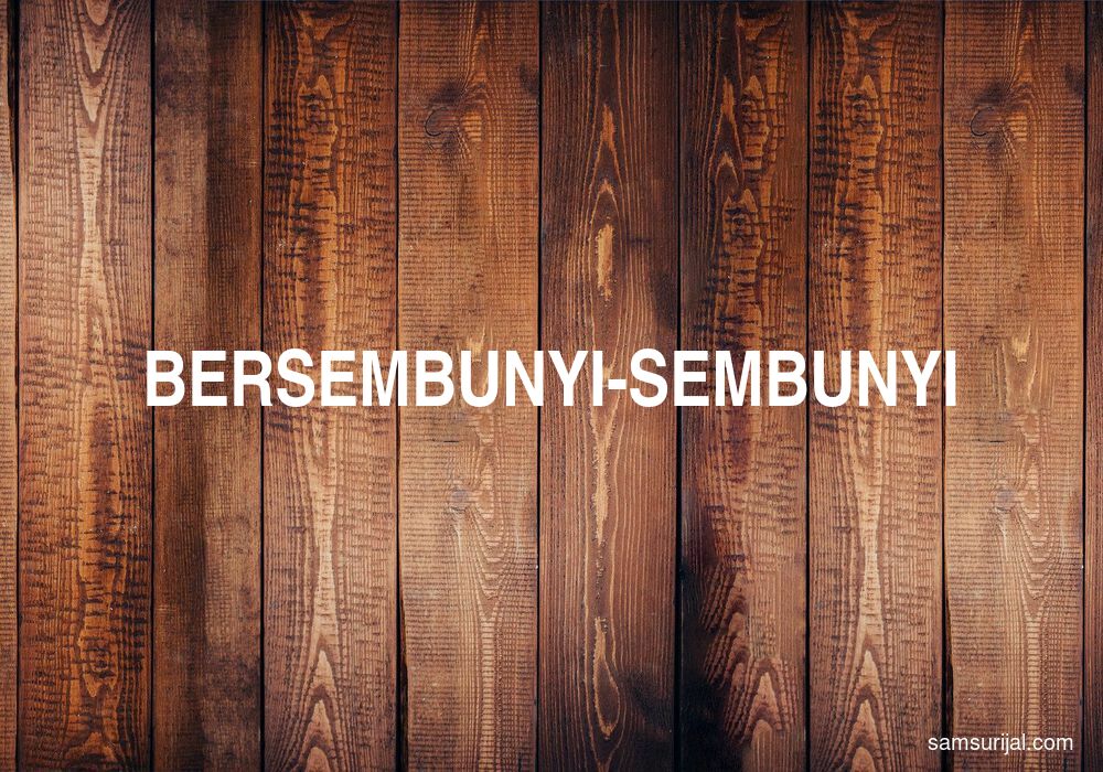 Arti Bersembunyi Sembunyi