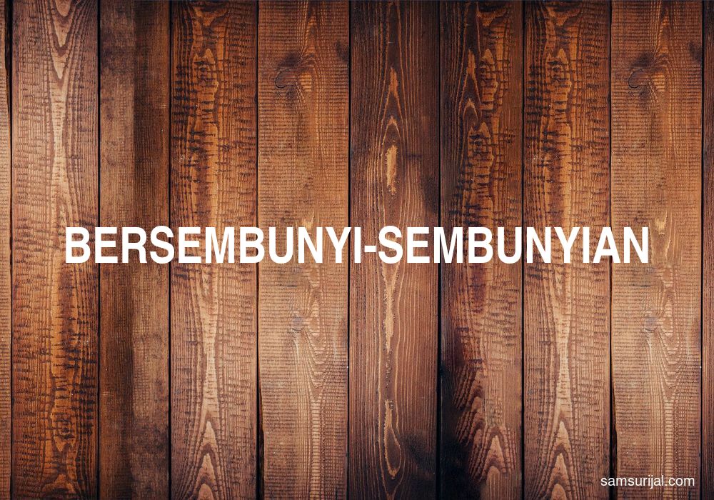 Arti Bersembunyi Sembunyian