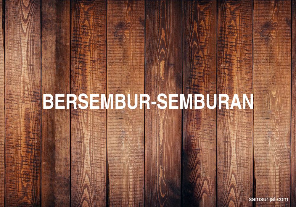 Arti Bersembur Semburan