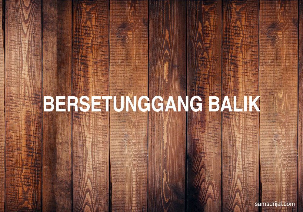 Arti Bersetunggang Balik