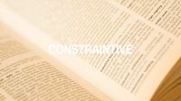 Constraintive