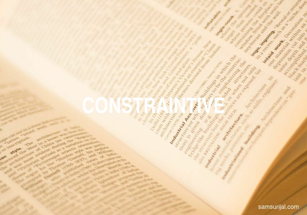 Arti Constraintive