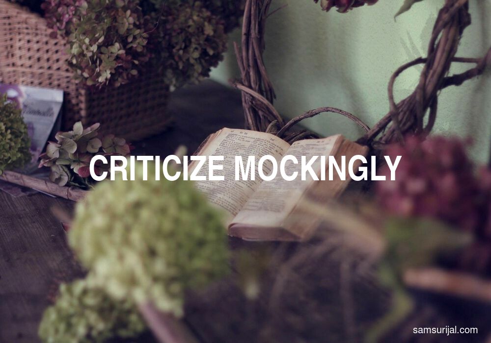 Arti Criticize Mockingly