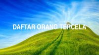 Daftar Orang Tercela