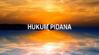 Hukum Pidana