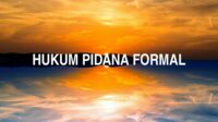 Hukum Pidana Formal