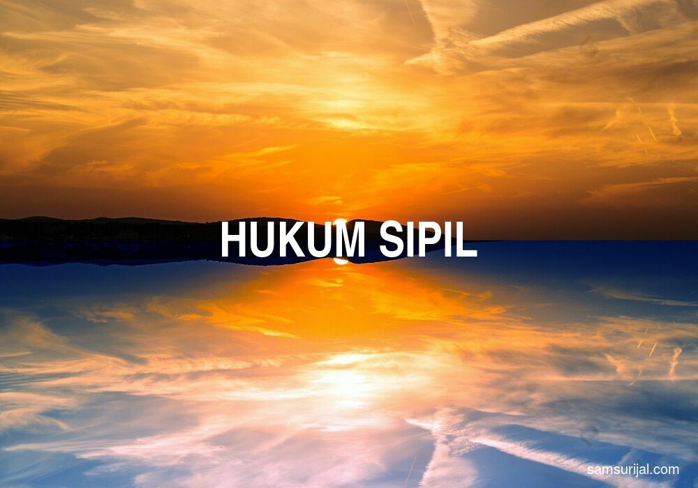 Arti Hukum Sipil