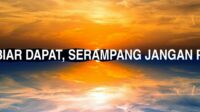 Ikan Biar Dapat, Serampang Jangan Pukah