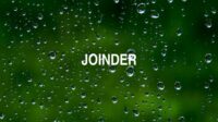 Joinder