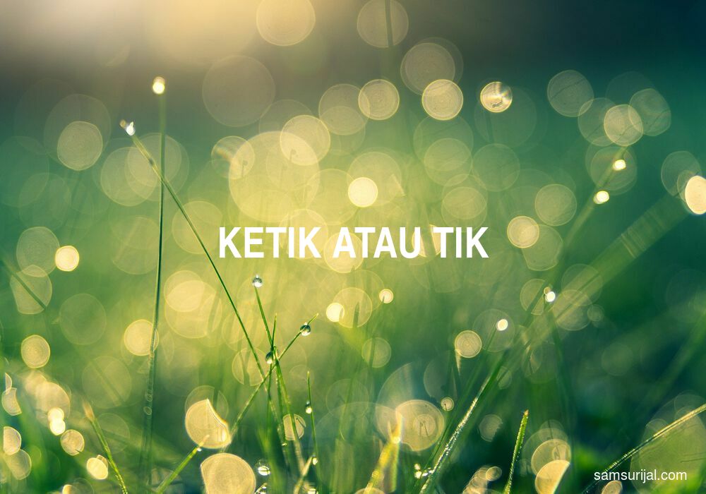 Penulisan Ketik Atau Tik