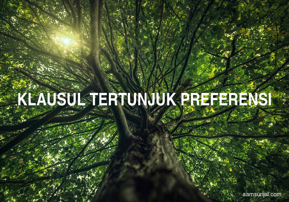 Arti Klausul Tertunjuk Preferensi