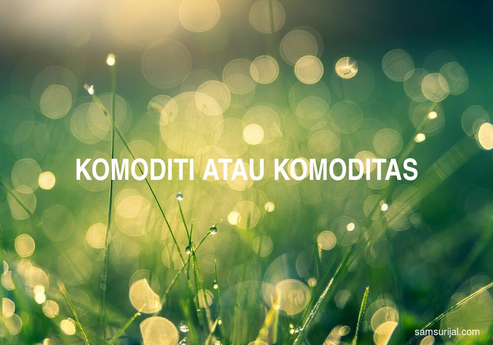 Penulisan Komoditi Atau Komoditas