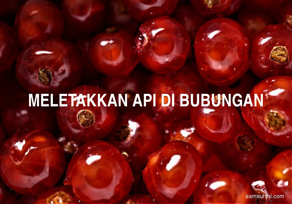 Arti Meletakkan Api Di Bubungan