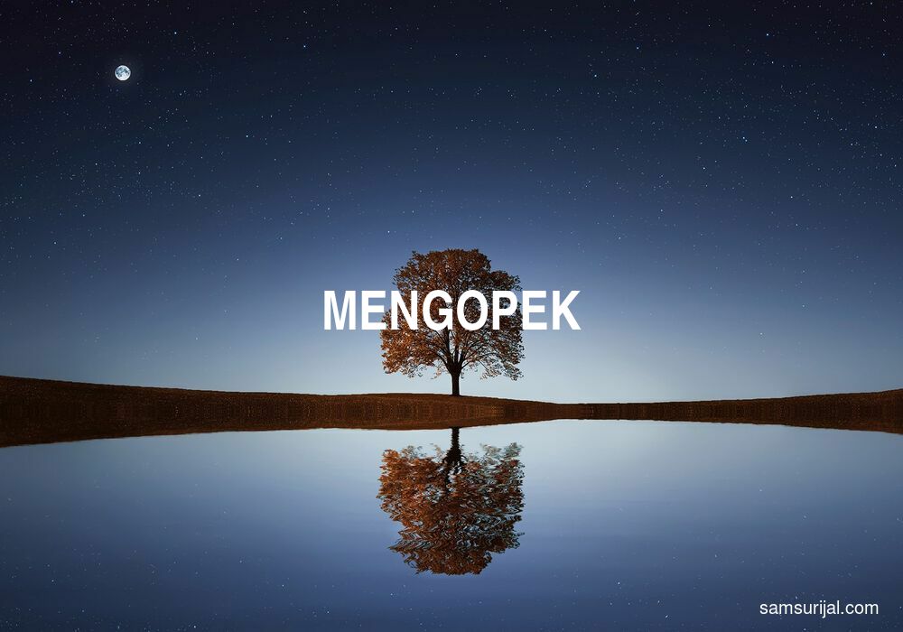 Arti Mengopek