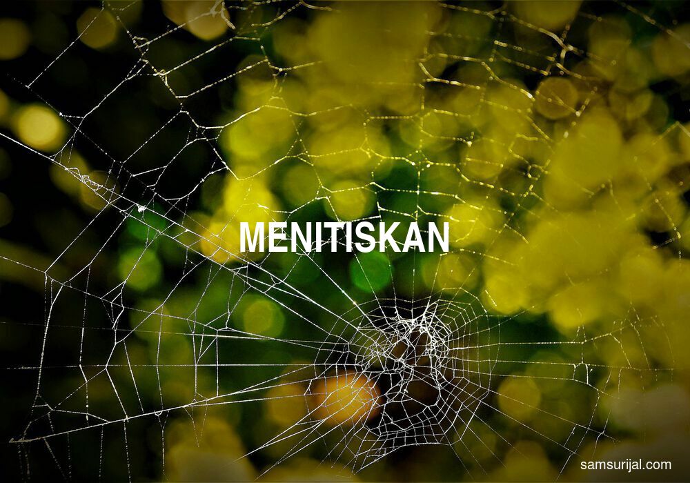 Arti Menitiskan