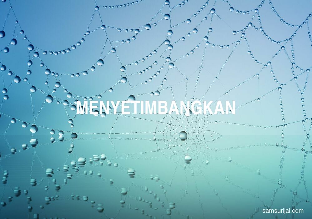 Arti Menyetimbangkan