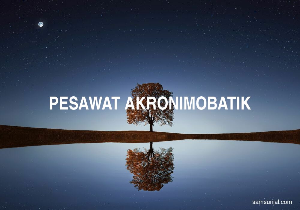 Arti Pesawat Akronimobatik