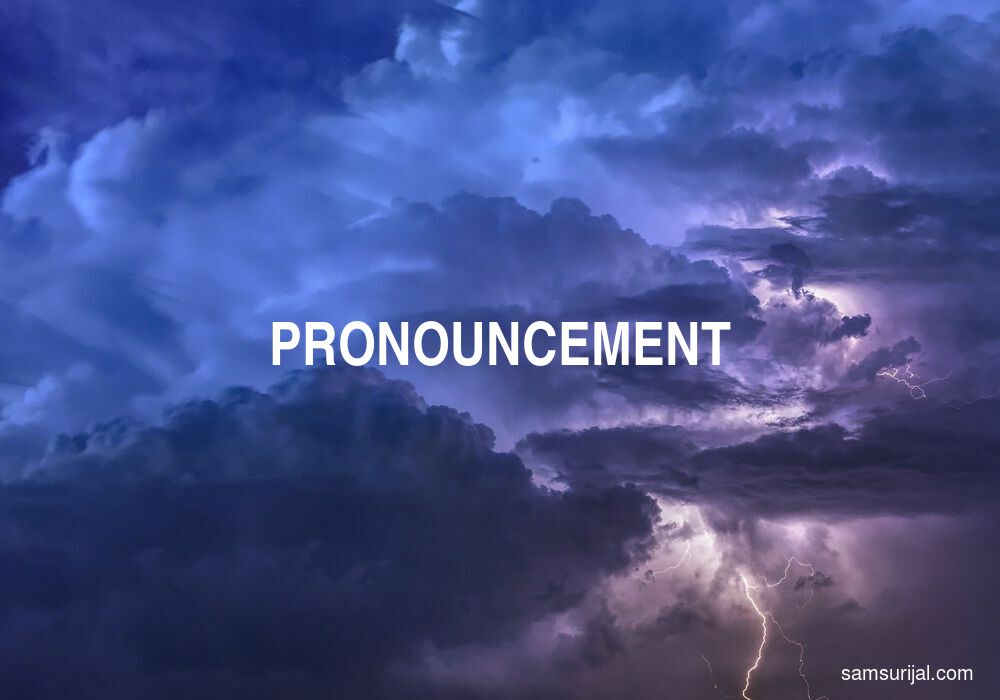 Arti Pronouncement