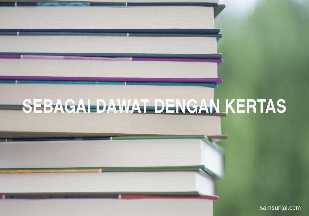 Arti Sebagai Dawat Dengan Kertas