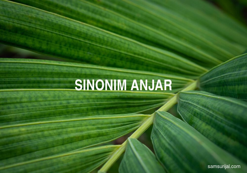 Sinonim Anjar