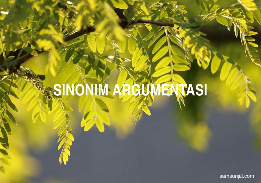 Sinonim Argumentasi