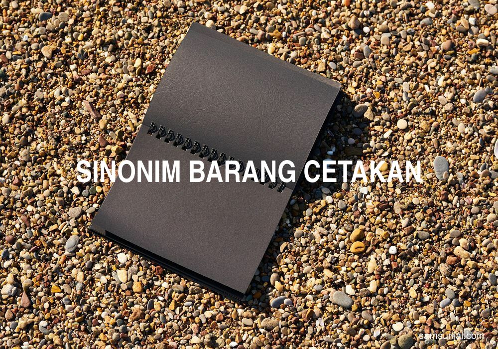 Sinonim Barang Cetakan