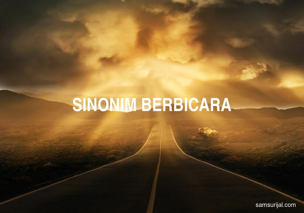 Sinonim Berbicara