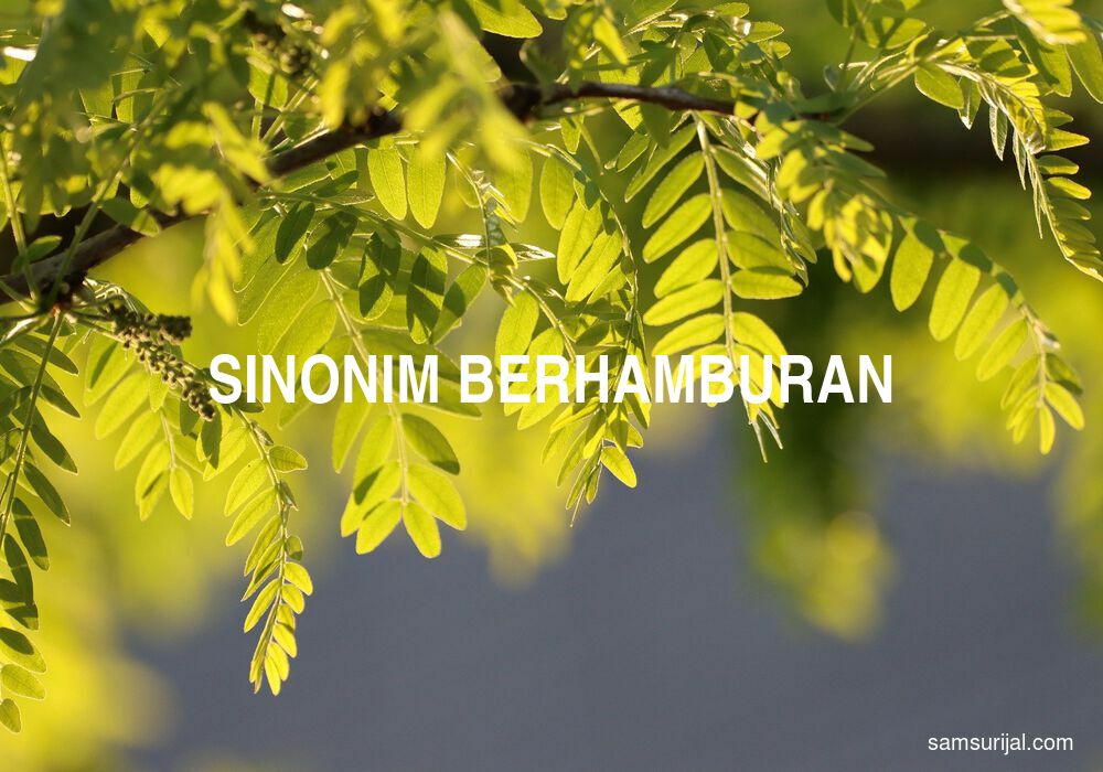 Sinonim Berhamburan