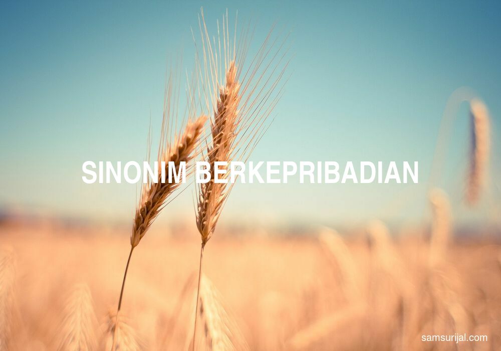 Sinonim Berkepribadian