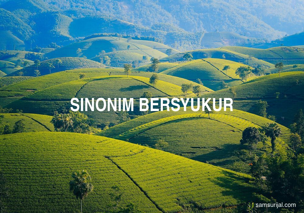 Sinonim Bersyukur