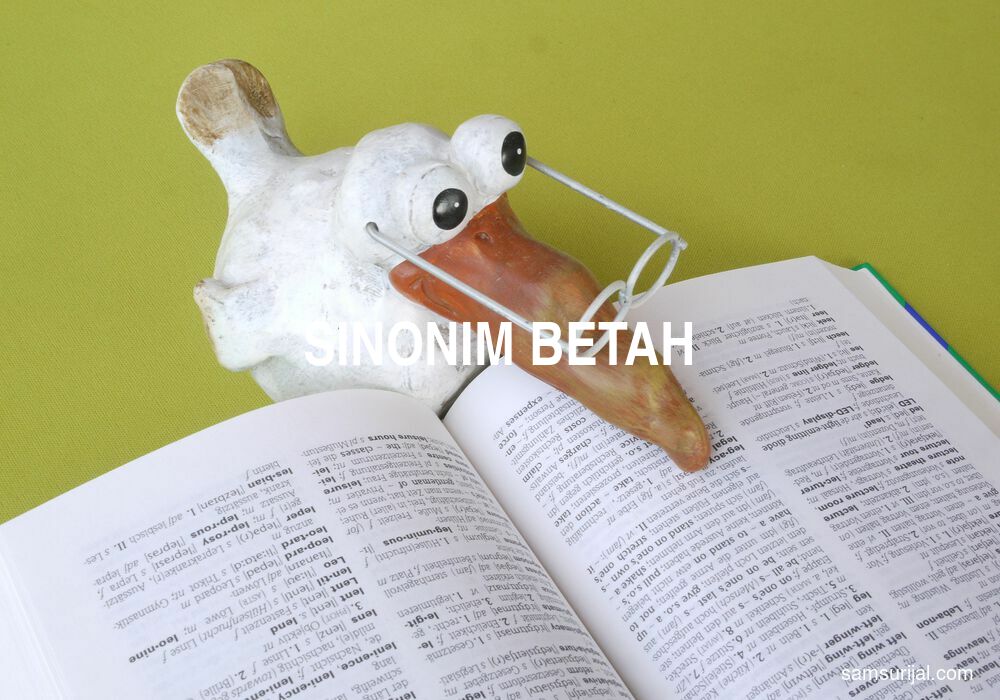 Sinonim Betah