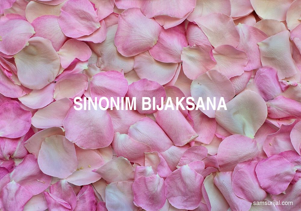 Sinonim Bijaksana