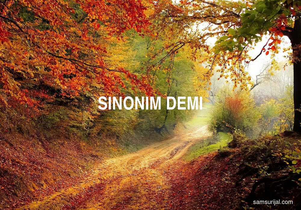 Sinonim Demi