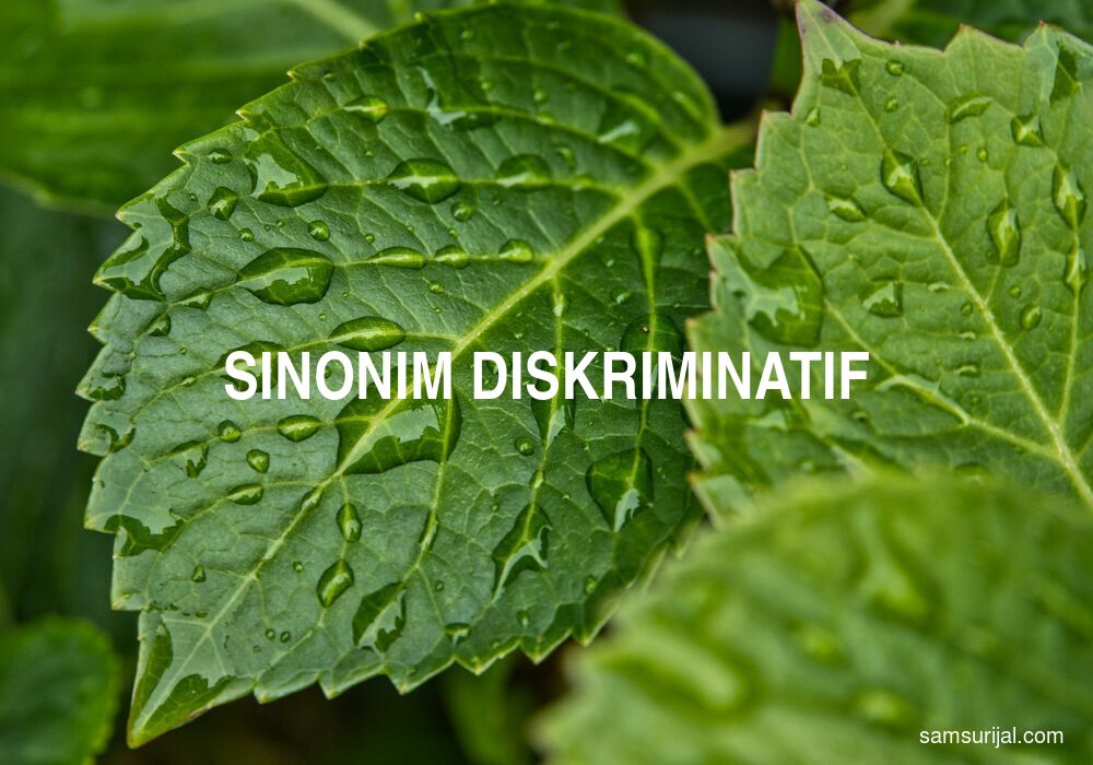 Sinonim Diskriminatif