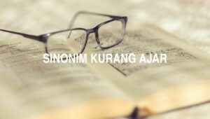 Sinonim Kurang Ajar
