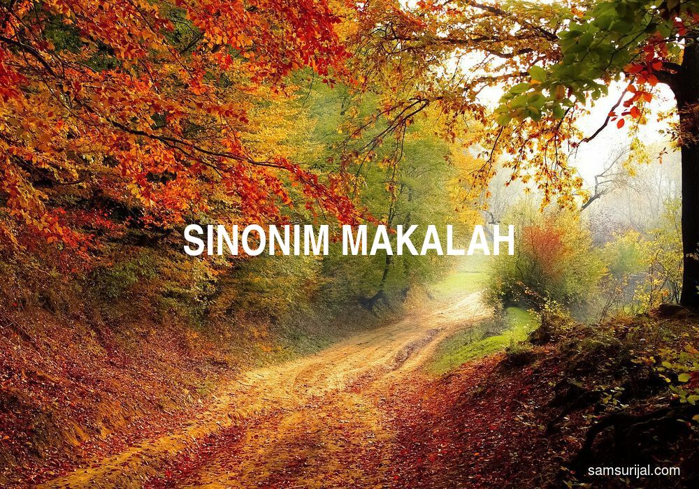 Sinonim Makalah