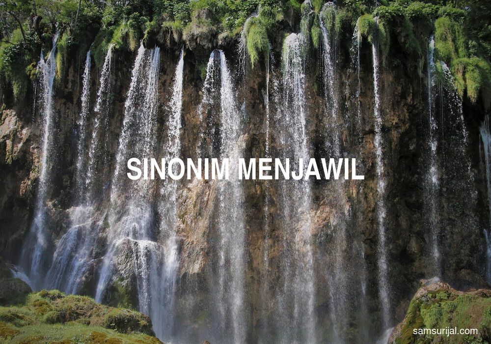 Sinonim Menjawil