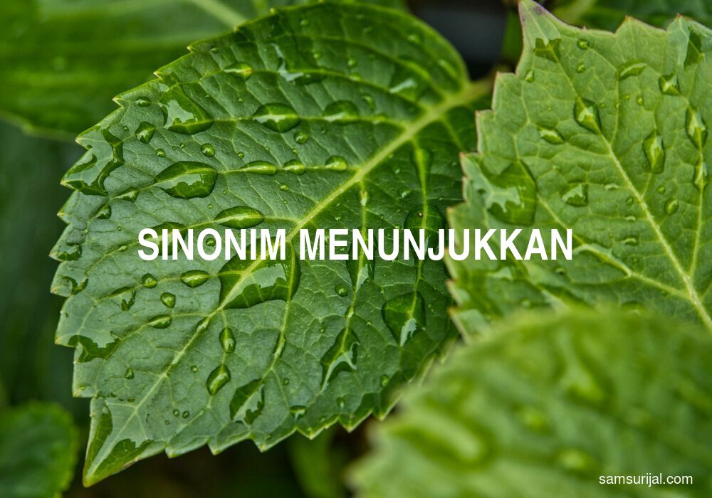 Sinonim Menunjukkan