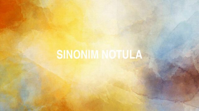 Sinonim Notula